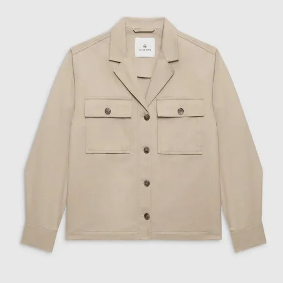 ANINE BING Sawyer Twill Jacket Size Small - Picture 3 of 6